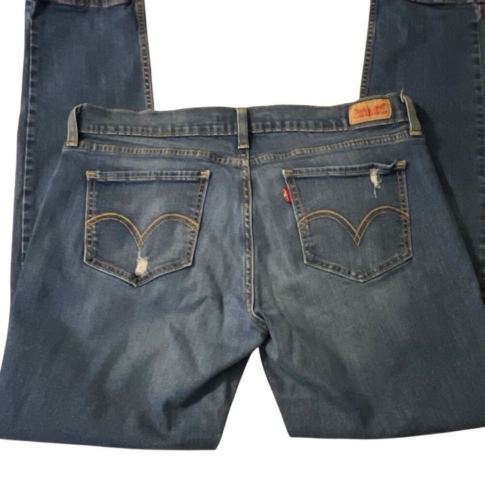 Levi’s 524 Too Super-low Womens Deconstructed Jeans - Picture 7 of 13